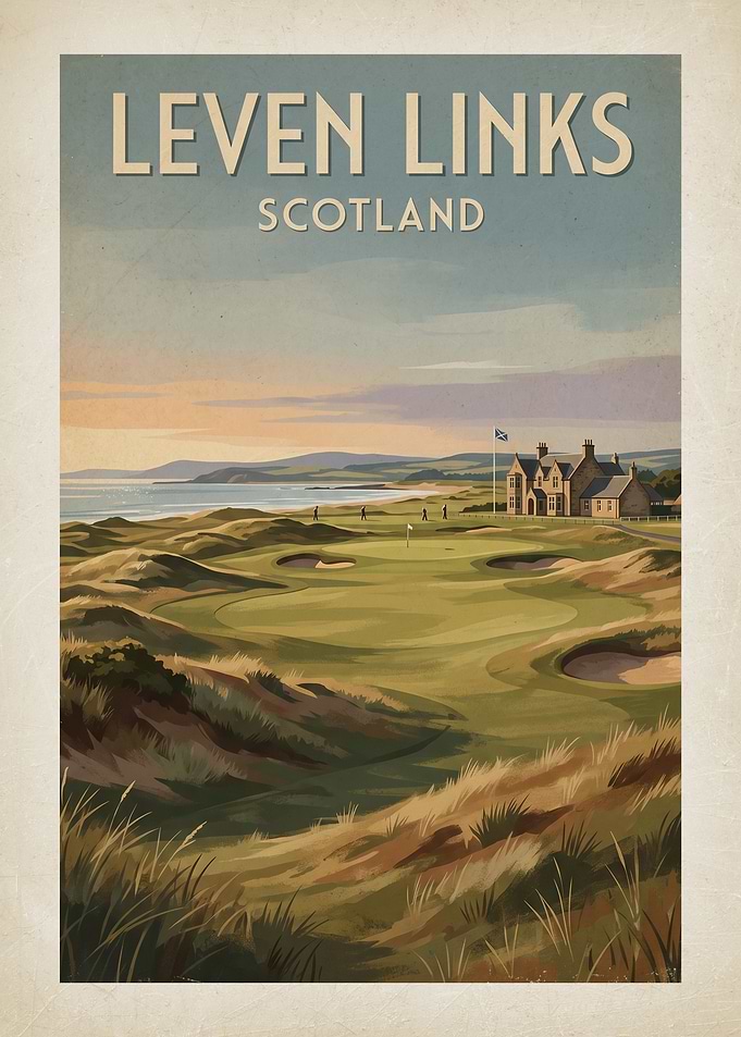 Leven Links Golf Course Poster