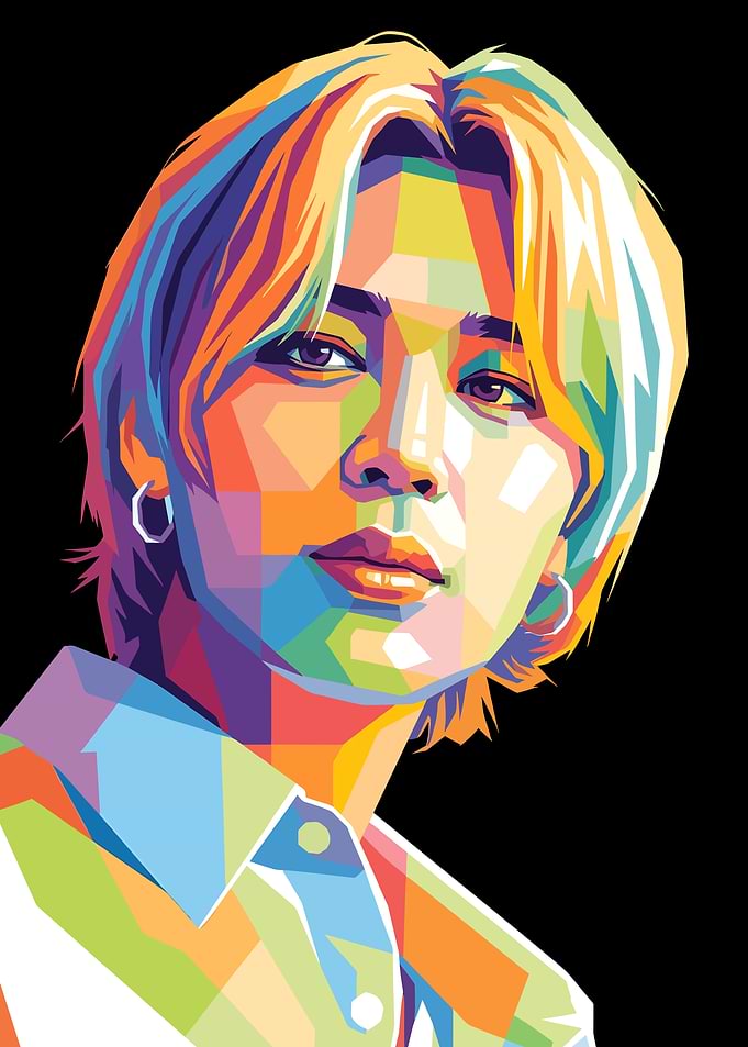 Jimin BTS Pop Art Portrait