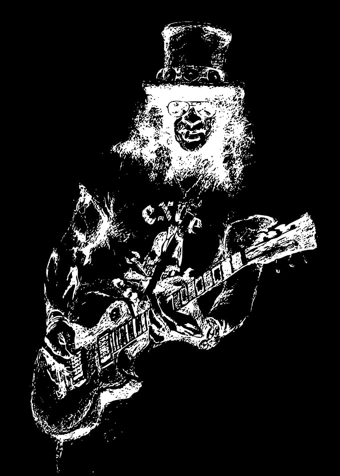 Slash Playing Guitar