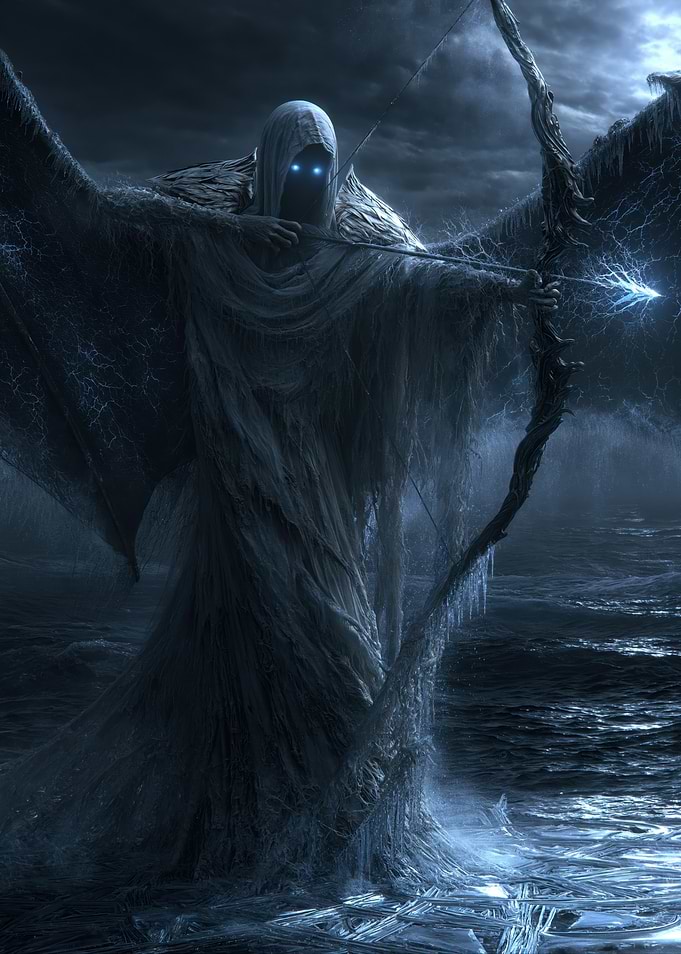 Grim Reaper Archer in Icy Storm