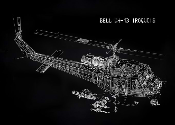 Bell UH-1B Iroquois Blueprint