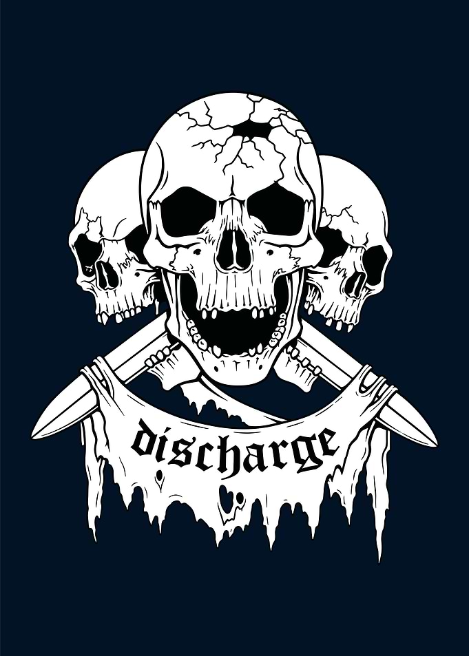 Discharge Skulls and Swords
