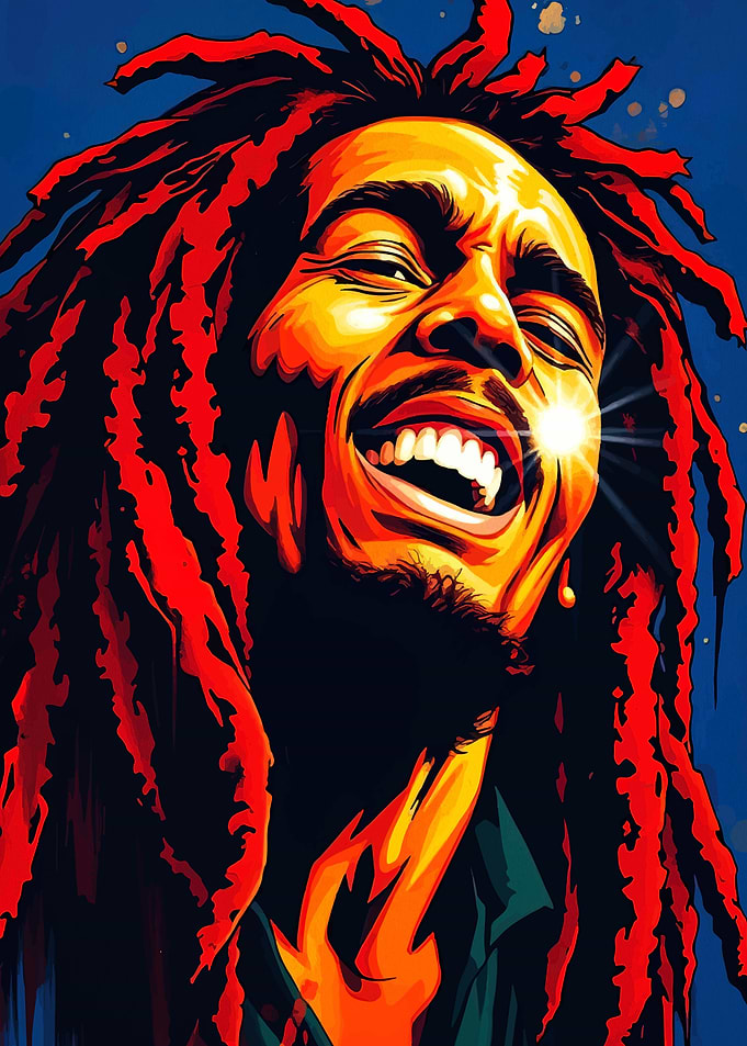 Bob Marley Pop Art Portrait