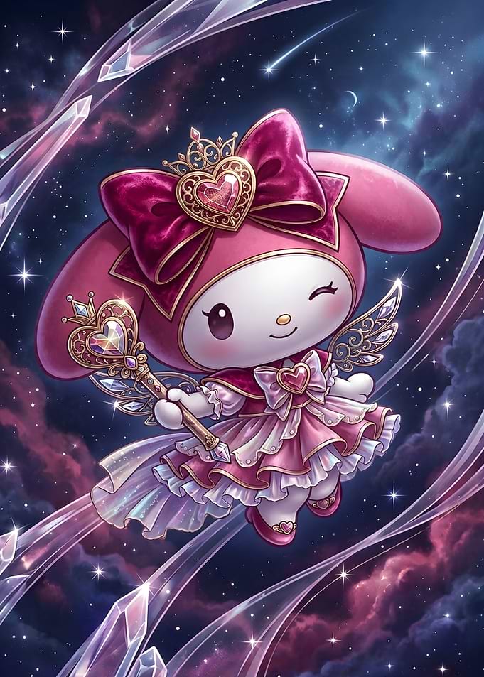 My Melody Angel in Cosmic Dreamscape