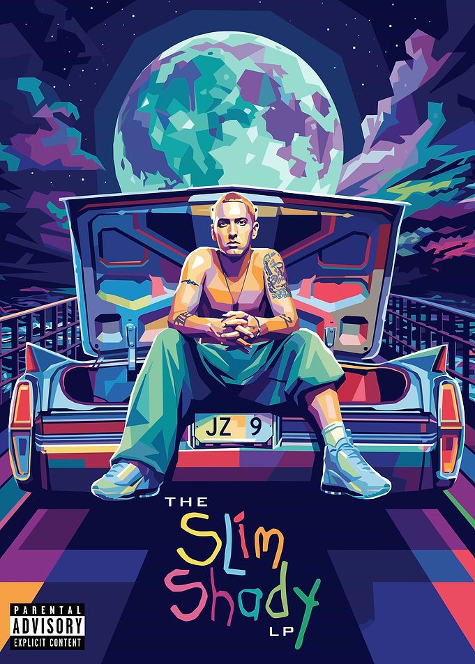 Eminem The Slim Shady LP Album Art