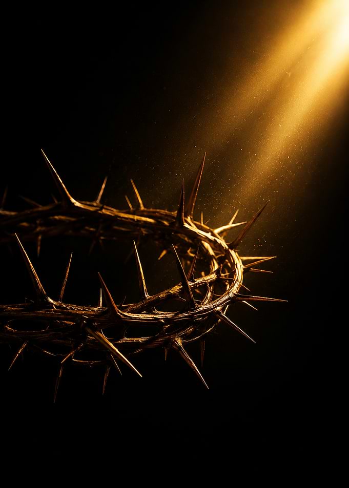Crown of Thorns with Golden Light