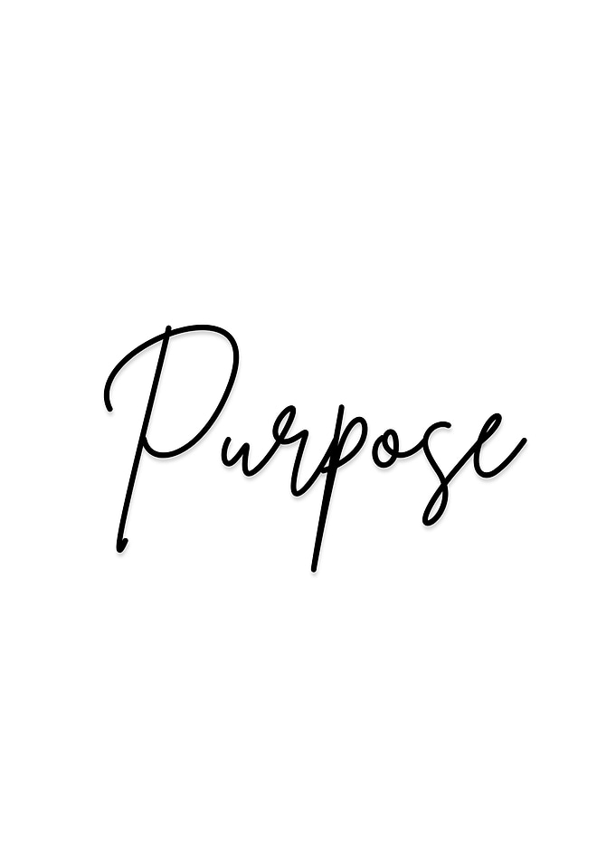 Minimalist Purpose Typography
