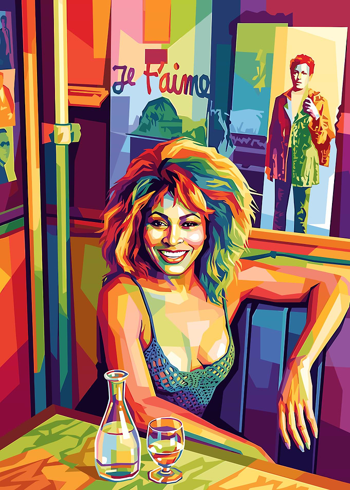 Tina Turner Pop Art Portrait