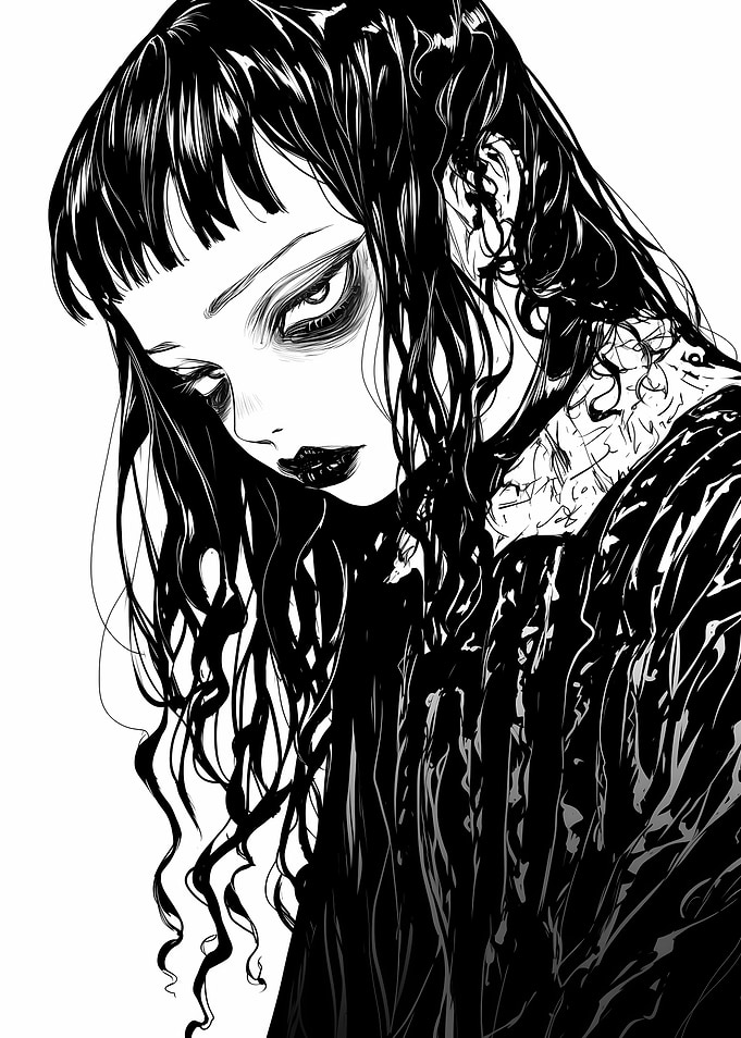 Gothic Anime Portrait
