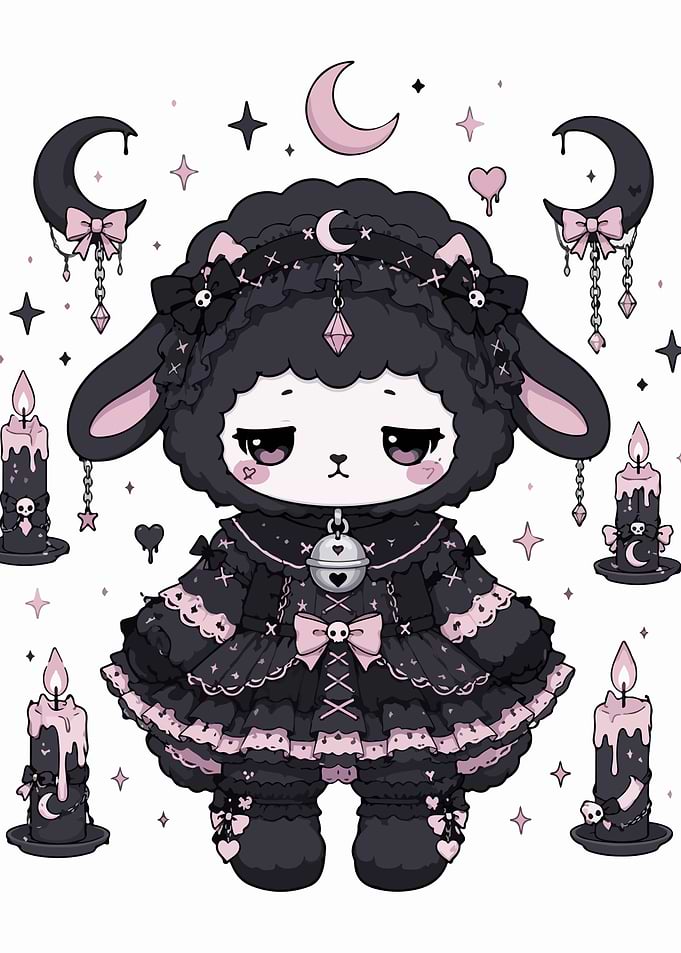 Gothic Lolita Sheep Doll