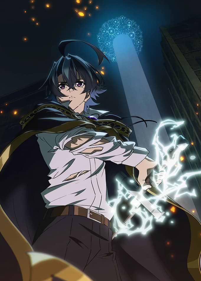 character with lightning sword