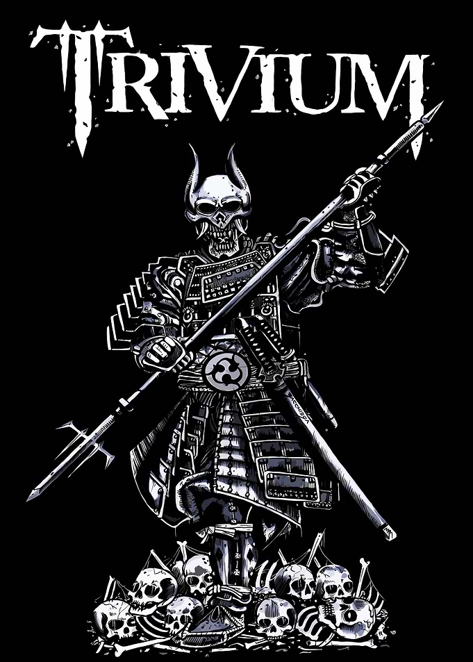 Trivium Samurai Skull Warrior