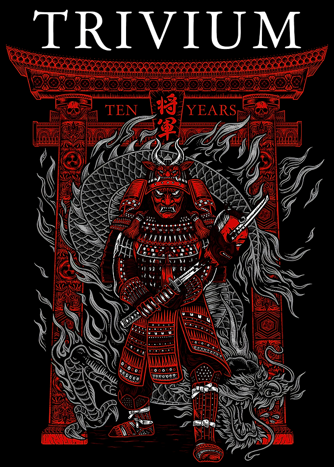 Trivium Samurai Dragon Art
