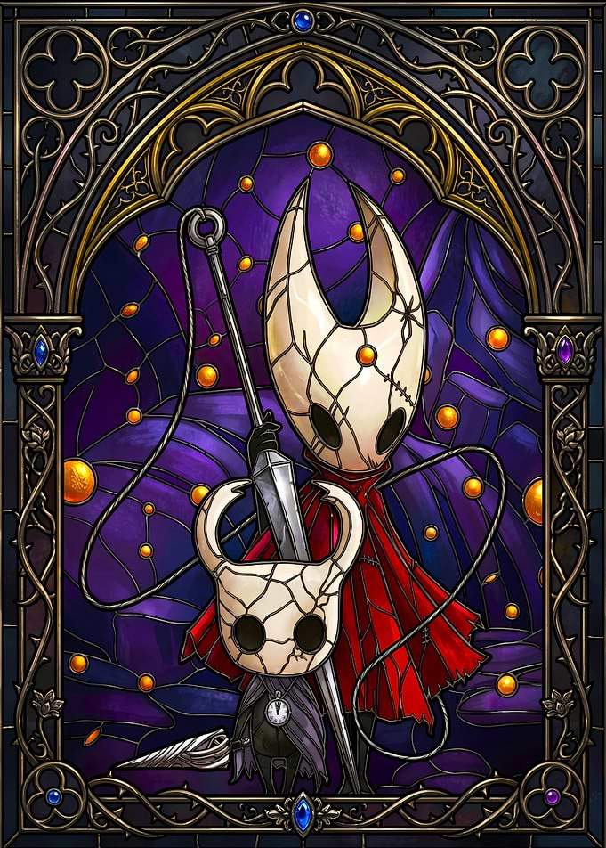 Hollow Knight Stained Glass Art