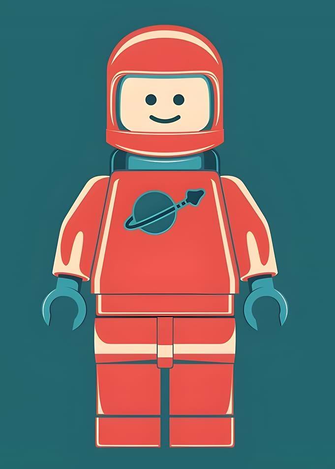 Retro Lego Astronaut