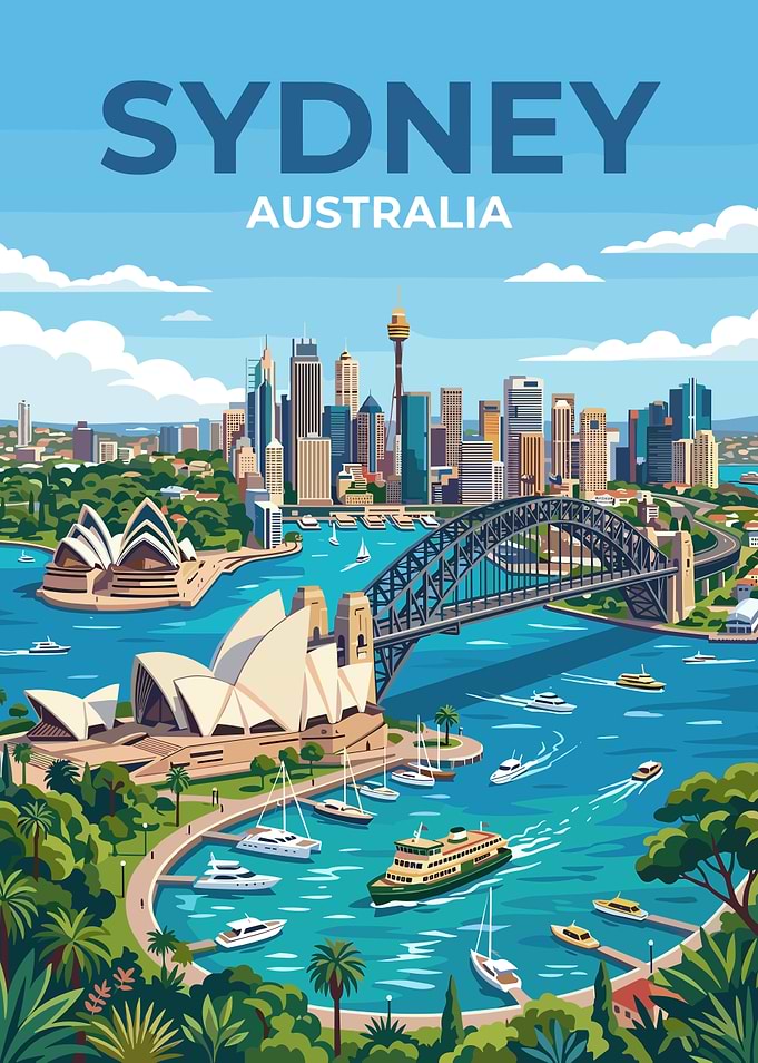 Sydney Skyline and Opera House