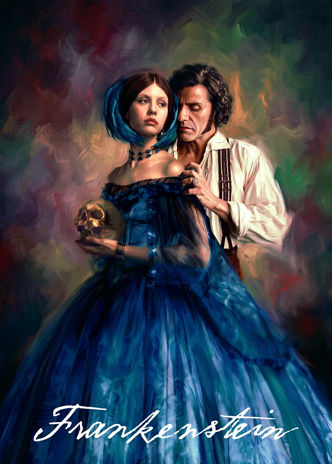 Frankenstein Gothic Romance Painting