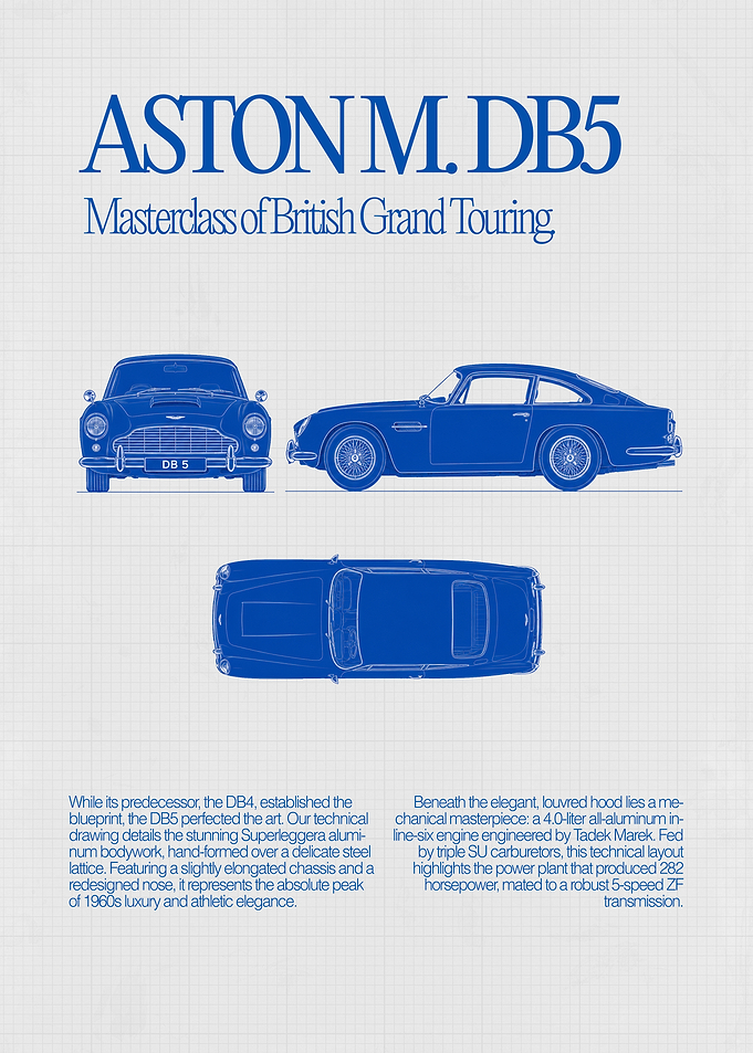 Aston Martin DB5 Blueprint