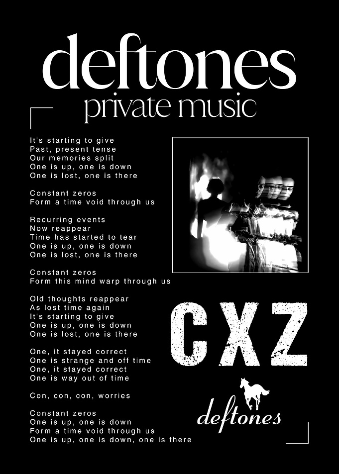Deftones Private Music Poster