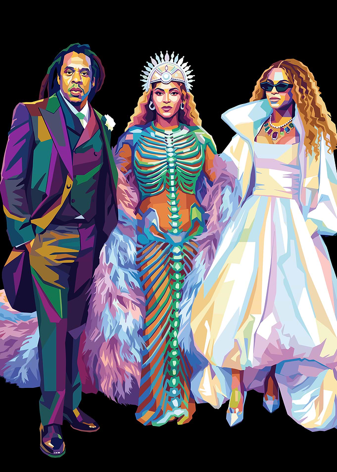 Beyoncé and Jay-Z Pop Art