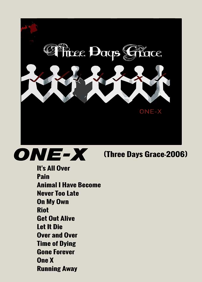 Three Days Grace One-X Album Art