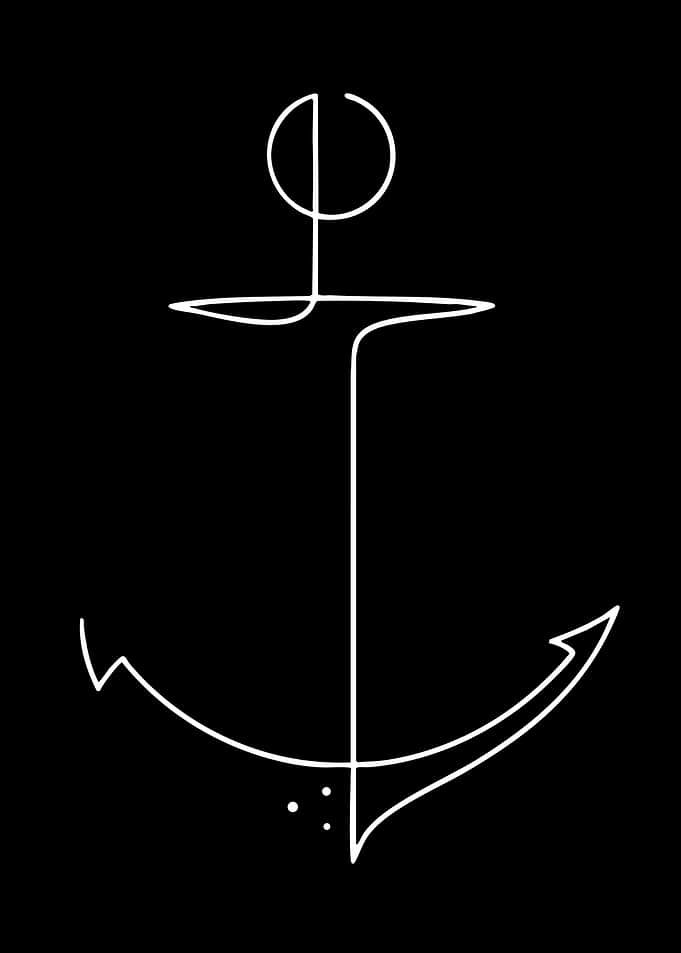 Minimalist Anchor Icon