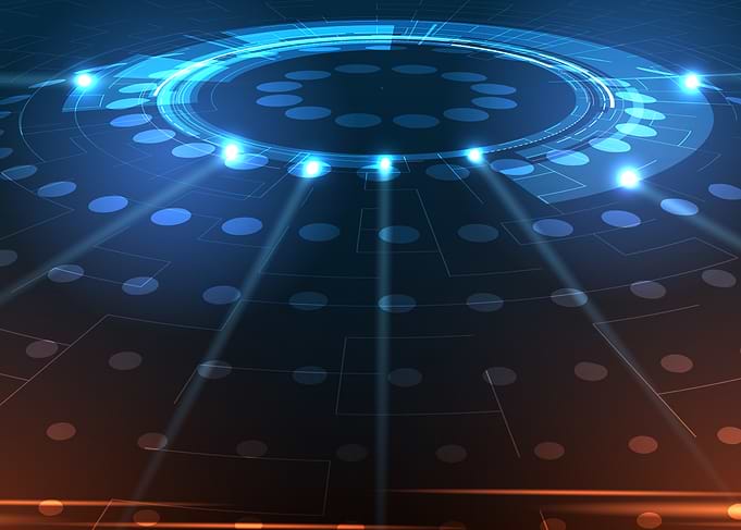 Futuristic Digital Interface Background