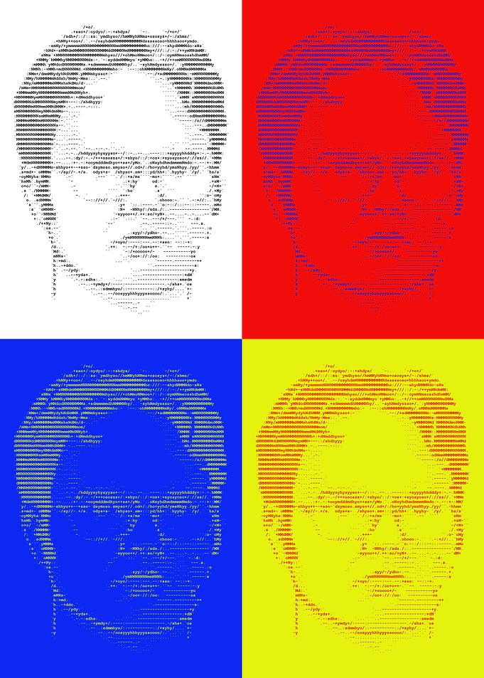 Dwight Schrute ASCII Portrait