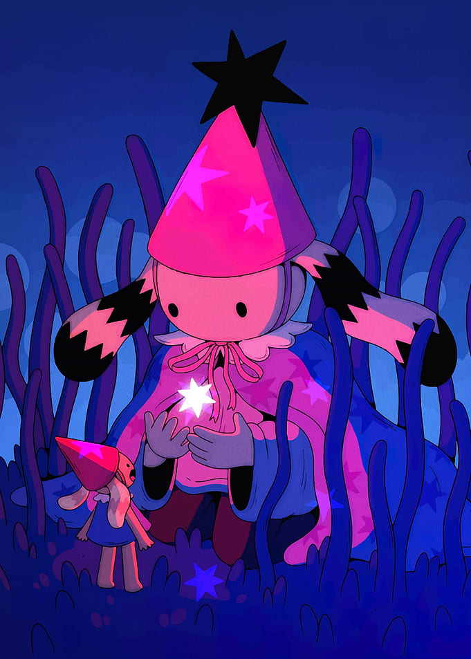 Magical Bunny Wizards in a Dark Forest