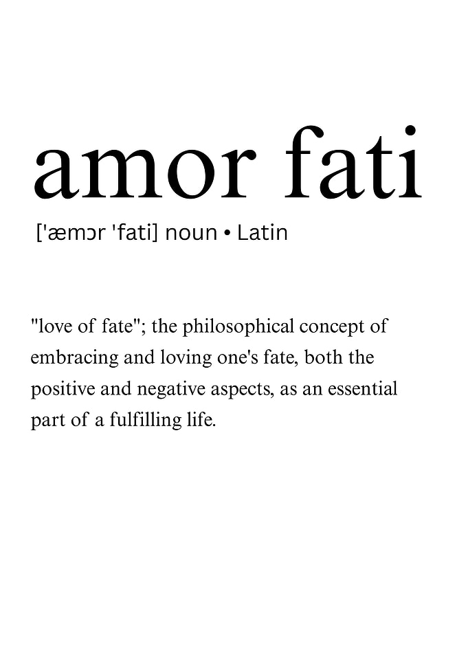 Amor Fati Latin Word Definition