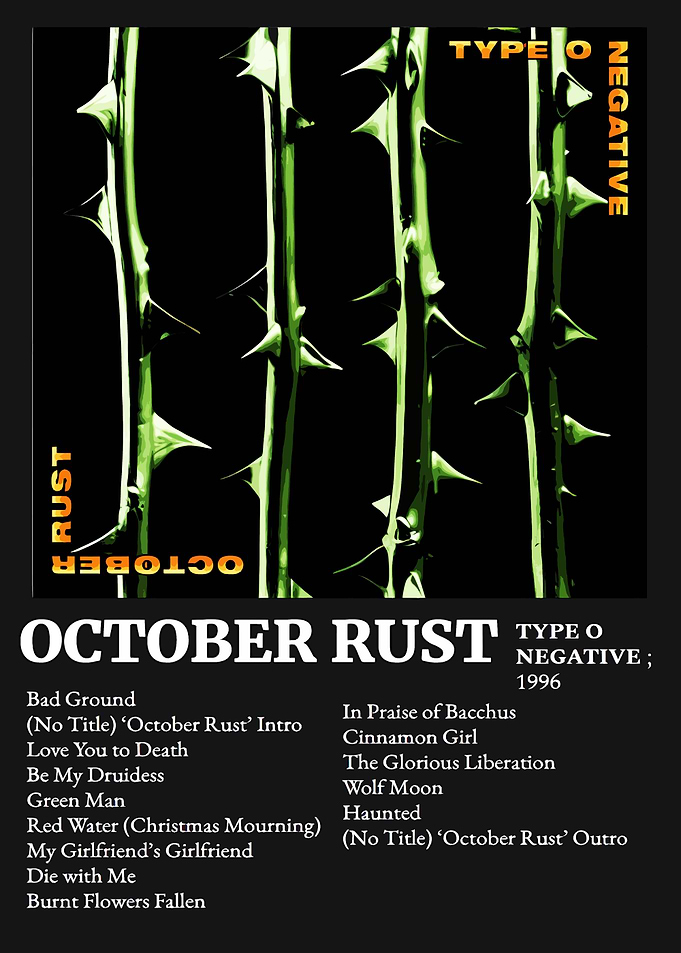 Type O Negative October Rust Album Art