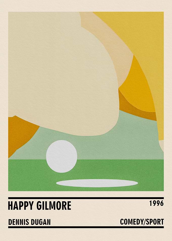 Happy Gilmore Minimalist Movie Poster