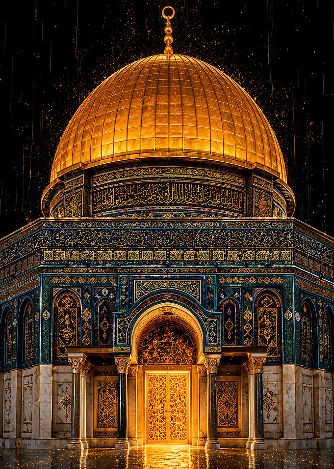 Dome of the Rock at Night