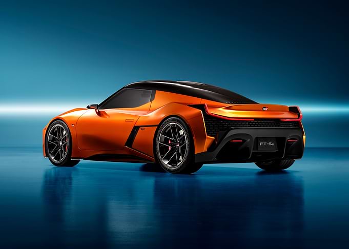 Orange Toyota FT-Se Concept Car Rear View
