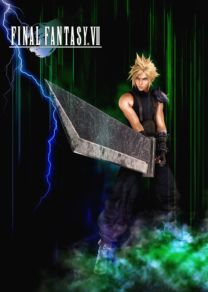 Cloud Strife with Buster Sword