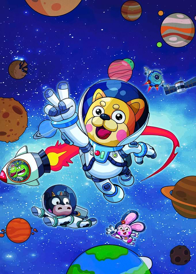 Cute Animals in Space Adventure