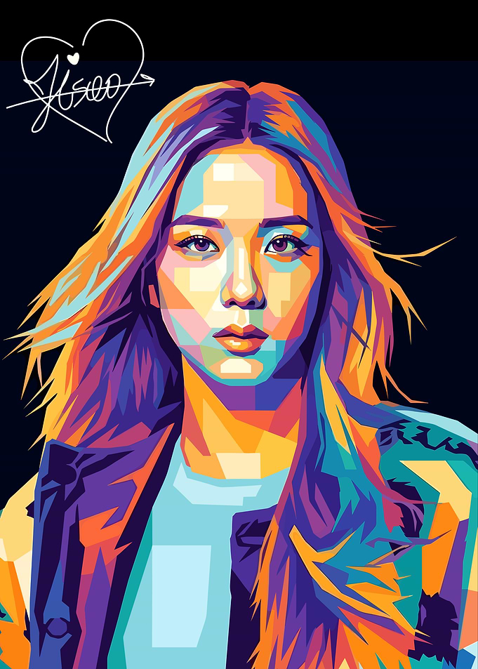 Jisoo Pop Art Portrait