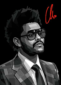 The Weeknd Pop Art Portrait