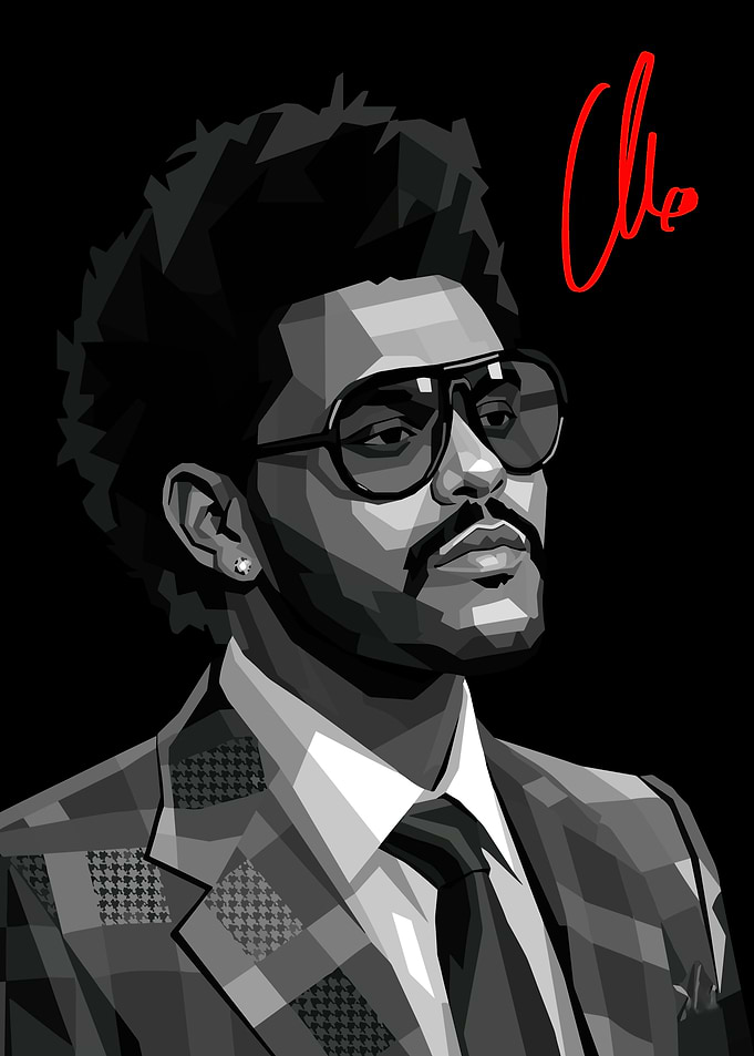 The Weeknd Pop Art Portrait