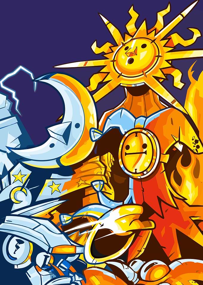The Spell Brigade Sun and Moon Characters