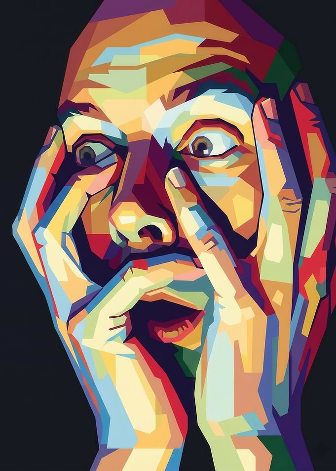 Man in Pop Art Style