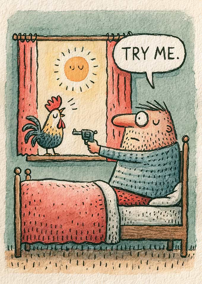 Trying to enjoy My Weekend Morning