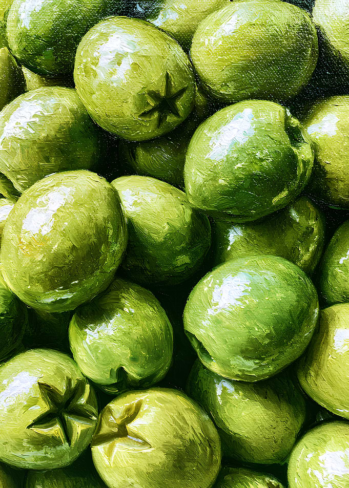 Close-up of Green Olives