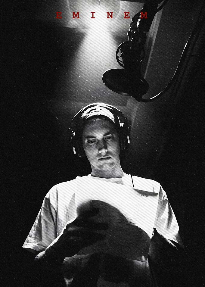 Eminem in Recording Studio
