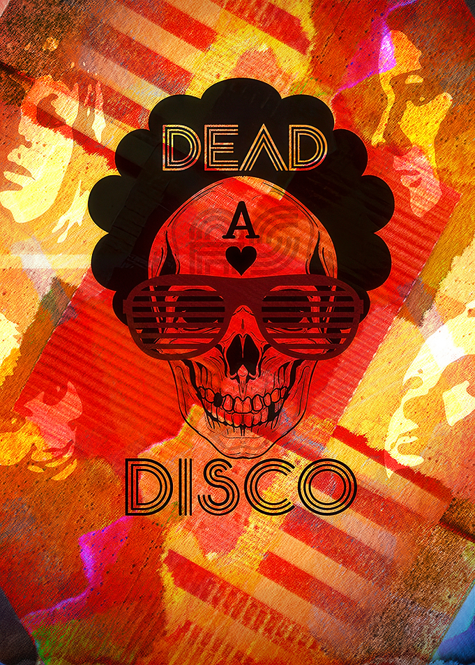 Dead Disco Skull with Sunglasses