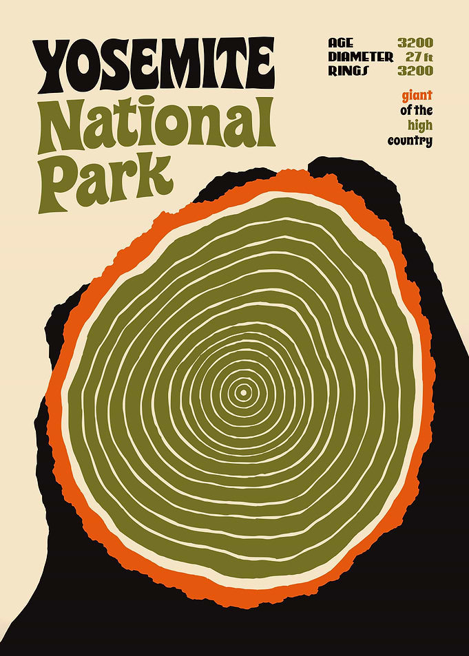 Yosemite National Park Vintage Poster