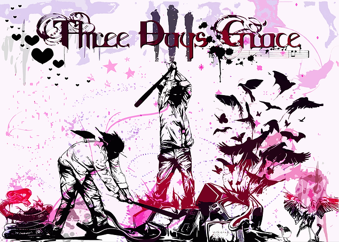 Three Days Grace Band Art