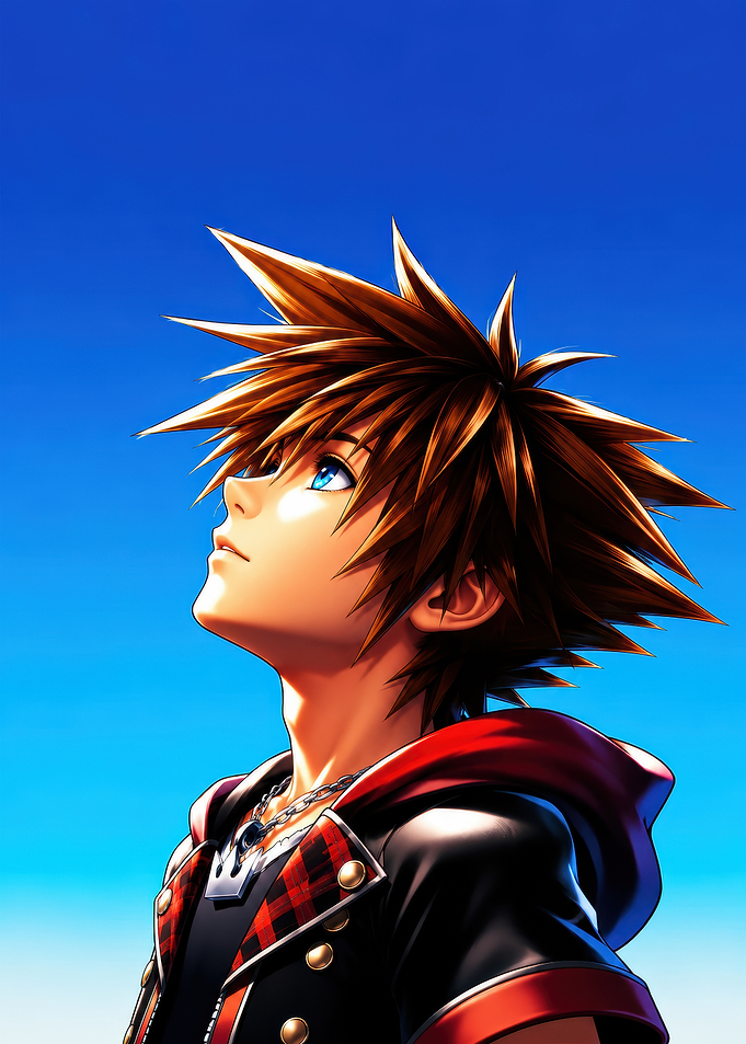 Sora Looking Up at the Sky