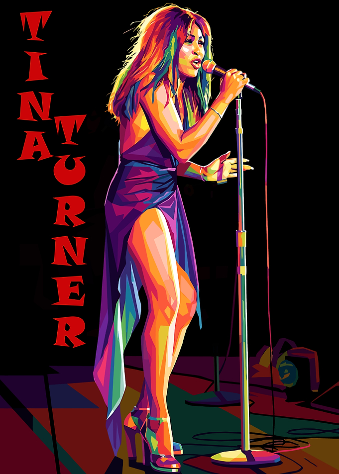 Tina Turner Pop Art Portrait