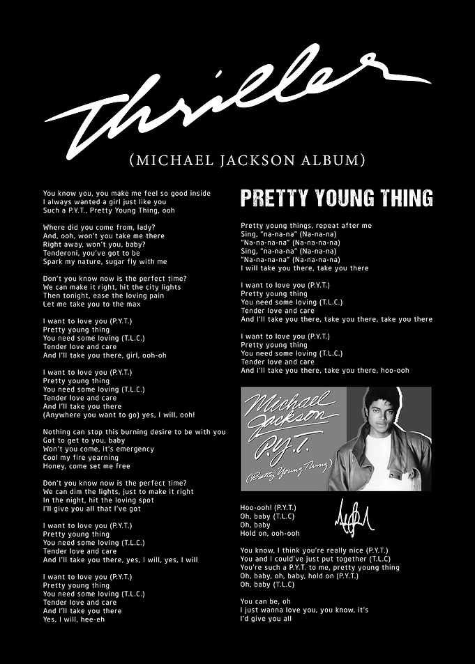 Michael Jackson Thriller Album Art